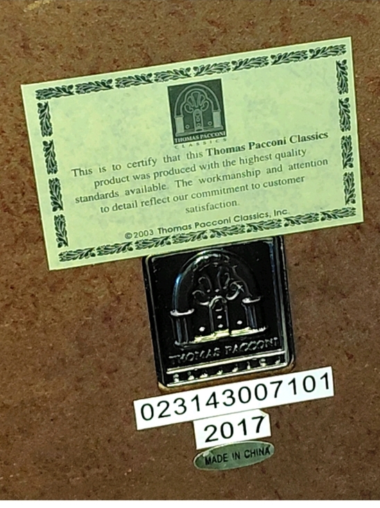 2004 Thomas Pacconi Classics Christmas Glass Snowman Wood Base HandBlown/Painted - Picture 9 of 9